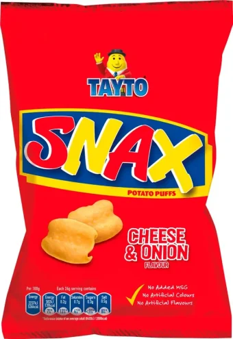 Tayto Snax Cheese & Onion 26g (Case of 50)