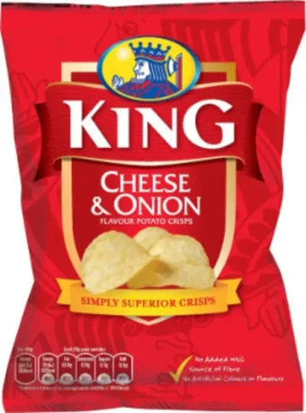 King Crisps Cheese & Onion 35g (50 Pack)