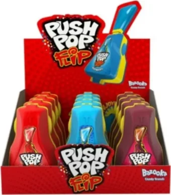 Bazooka Push Pop Flip 46g (Case of 12)