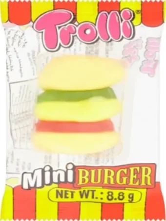 Trolli Jelly Mini Party Burgers 10g (Case of 80)