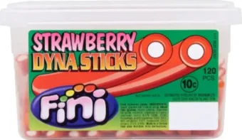 Fini Dyna Sticks Strawberry 10C (Case of 120)