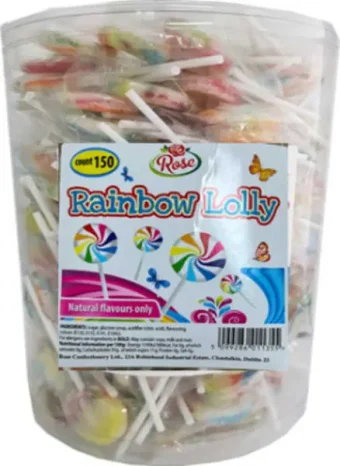Rose Rainbow Lollypop (Case of 150)