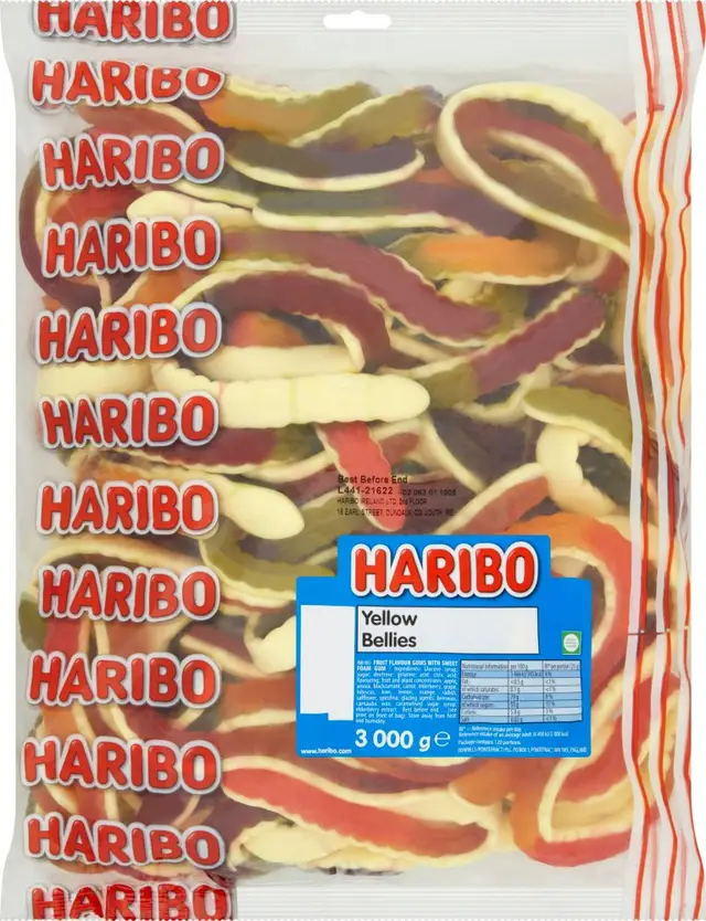 Haribo Yellow Bellies Bulk 3kg