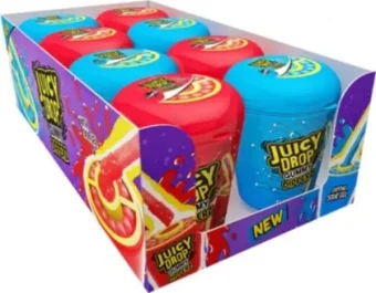 Bazooka Juicy Drop Gummy Dipperz 96g (Case of 8)