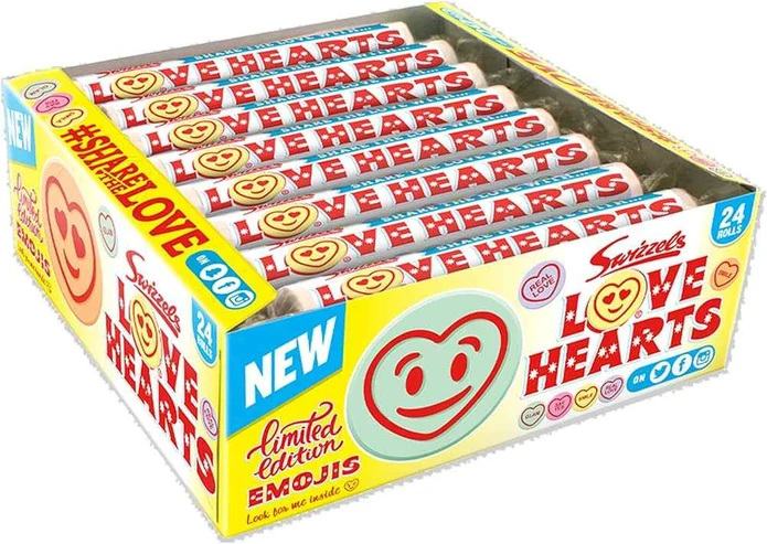 Swizzels Giant Love Hearts 39g (Case of 24)
