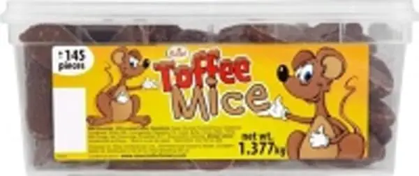 Rose Jumbo Toffee Mice 15C (Case of 145)