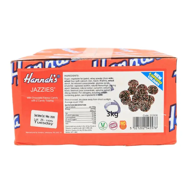 Hannah Bulk Choc Jazzles 3kg